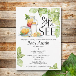 Sip e veja o convite para o bebê