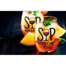 Sip Ocorre Conjunto De Vidro De Vinho