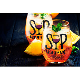 Sip Ocorre Conjunto De Vidro De Vinho