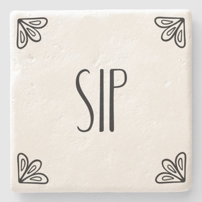 SIP - Porta copos de pedra (Frente)