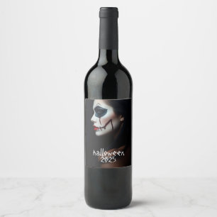 Sip Sinistro - Etiqueta de Vinho do Dia das Bruxas