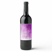 Sip Sip Hooray casamento roxo etiquetas de vinho