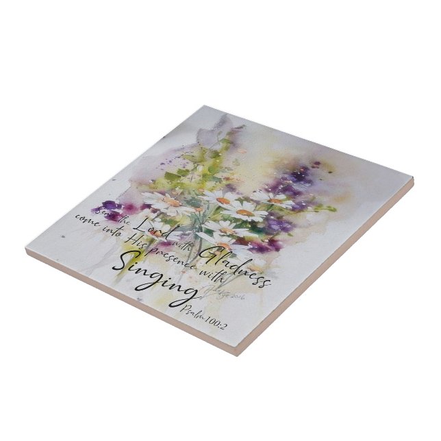 Sirva ao Senhor com alegria floral  (Lateral)
