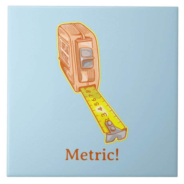 Sistema métrico de medida de fita (Frente)