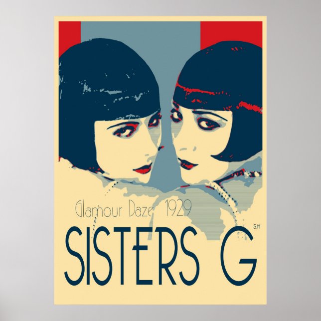 Sisters G - Poster de Moda de 1920 (Frente)