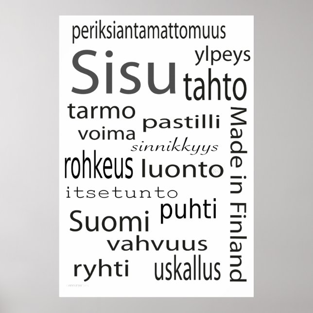 Sisu juliste - poster (Frente)