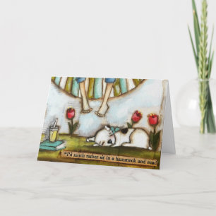 Sit and Read - Cartão de aniversário