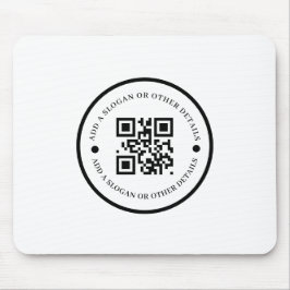 Site da empresa de código QR mouse pad promocional