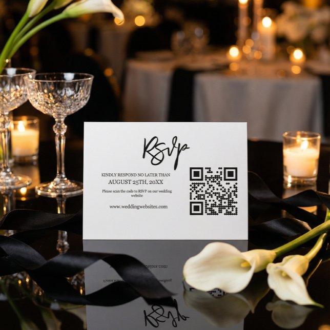 Site de Casamento com Código QR e RSVP de Letra Mo (Criador carregado)