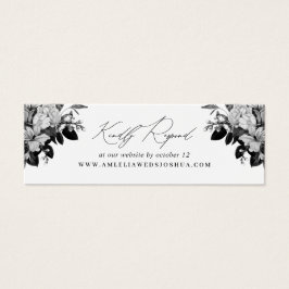 Site de Casamento Floral de Chic Industrial RSVP W