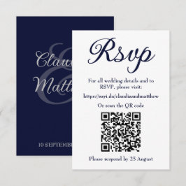 Site de Casamento Marinho com Código QR para RSVP
