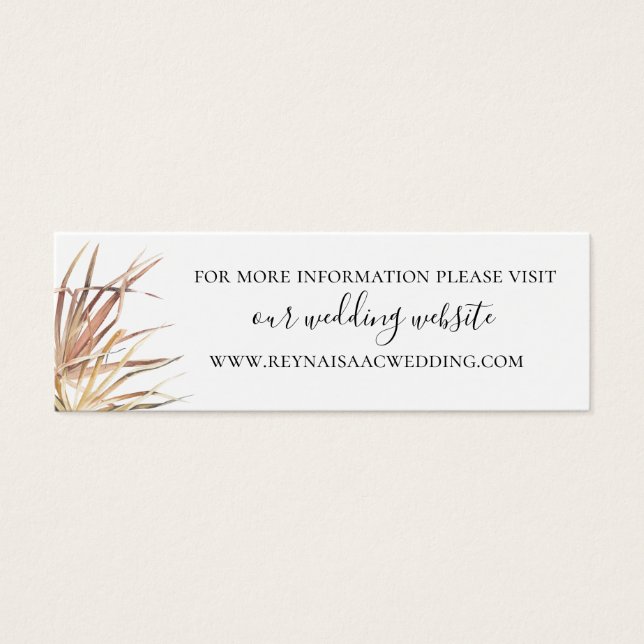 Site de Casamento Palm Fronds (Frente)