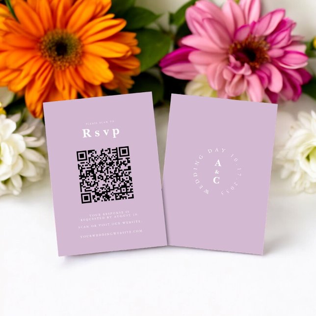 Site de Casamento | RSVP Código QR Lilic (wedding website , tie the knot qr code , modern wedding rsvp )