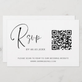 Site de Casamento RSVP de Código QR de Orçamento