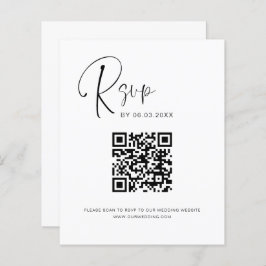 Site de Casamento RSVP de Código QR de Orçamento