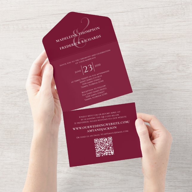 Site de Código Simples QR Simples da Borgonha Mini (Tearaway)