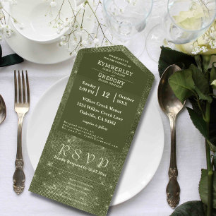 Site de Email do Olive Sage Green Shimmer Faux Bur