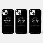 Site do logotipo branco para empresa personalizado<br><div class="desc">Aumente a presença de marca da sua empresa com a Capa de telefone preta do logotipo branco personalizado da sua empresa. Essa capa de telefone personalizada combina perfeitamente a praticidade e a estética profissional, fazer-a um acessório essencial para você e sua equipe. A capa de telefone apresenta um design elegante...</div>