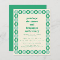 Site Geométrico de Casamento Geométrico Verde