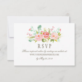 Site Online RSVP de Casamento de Jardim Clássico d