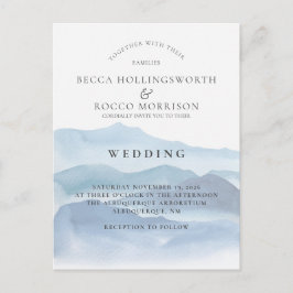 Site RSVP de Convite de Casamento de Cores Aquátic