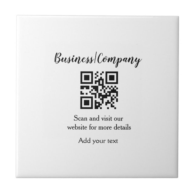 site simples de empresa de negócios código de barr (Frente)
