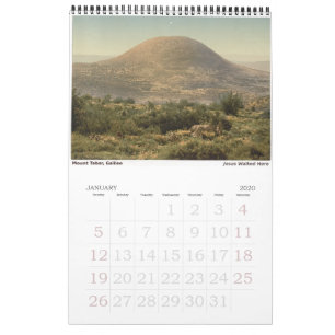 Sites Sagrados no Calendário da Terra Santa