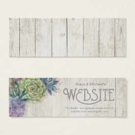 Sítio Web Succulents and Rustic Wood Insert ID515