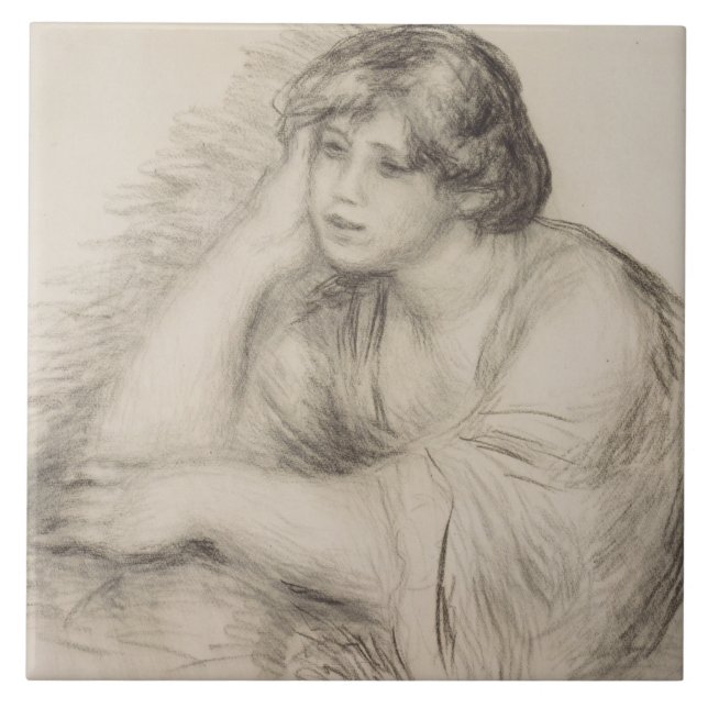Sitting Girl (por Pierre-Auguste Renoir) (Frente)