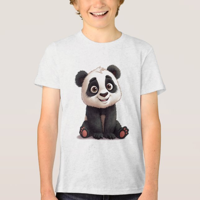 Sitting Panda Bear Cartoon Illustration Artwork (Frente)
