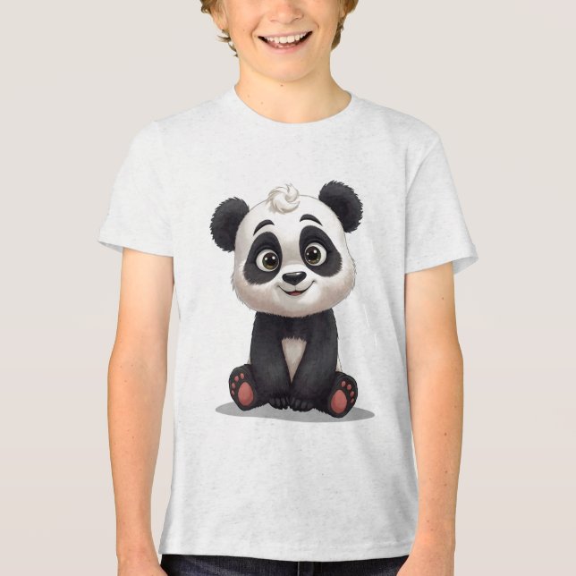 Sitting Panda Bear Cartoon Illustration Artwork (Frente)