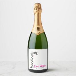 Sixty Fabulous Birthday Chic Pink & Black