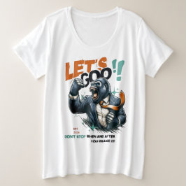 SIZE CAMISETA FEMININA LET'S GOO LESSONS LEARN PLUS SIZ