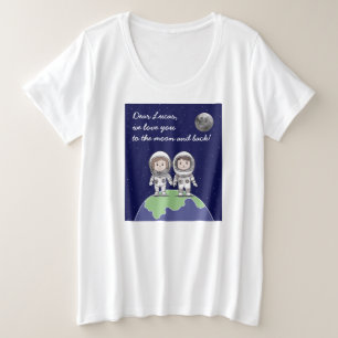 Size Camiseta tamanho plus para nova mãe cor alternativ