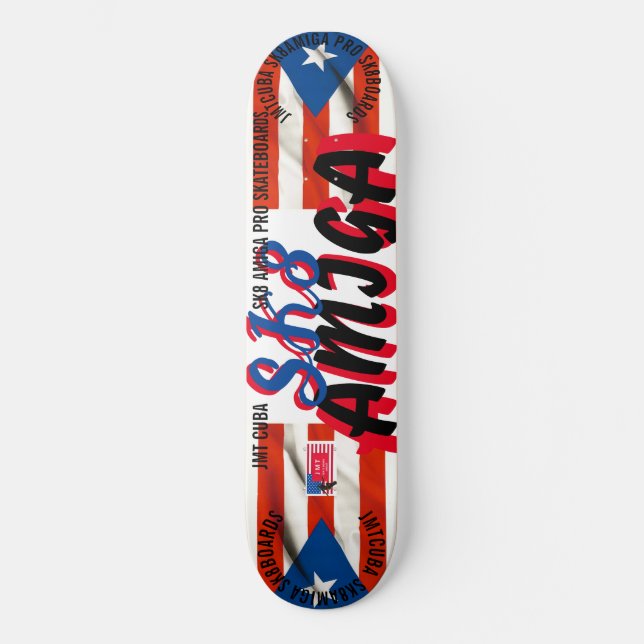 SK8 AMIGA 8, 1/4", skateboard Deck (Frente)