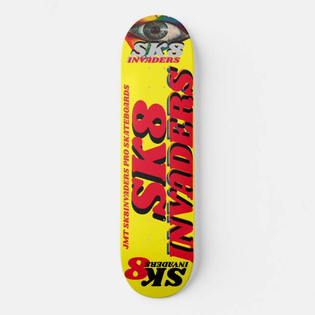 SK8 INVADERS 8 1/4" Prancha de Skate (Frente)