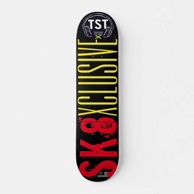 SK8 XCLUSIVE 7, 3/4", skateboard Deck (Frente)
