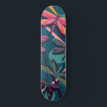 skate<br><div class="desc">Um desenho digital psicodélico inspirado pela natureza e as cores e formas únicas das libélulas. Este design apresenta um padrão colorido de libélula contra um fundo abstrato azul de cattails e água.</div>