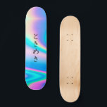 Skate と き め き | Texto Japonês Personalizado Moderno Girl<br><div class="desc">と き め き | Texto japonês personalizado Painéis holográficos femininos modernos giros</div>