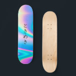 Skate と き め き | Texto Japonês Personalizado Moderno Girl<br><div class="desc">と き め き | Texto japonês personalizado Painéis holográficos femininos modernos giros</div>