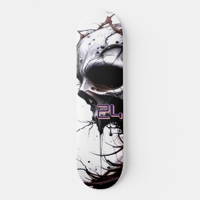 Skate 24 Linhas Duras | Deck Deathmask – O Recomeço (Frente)