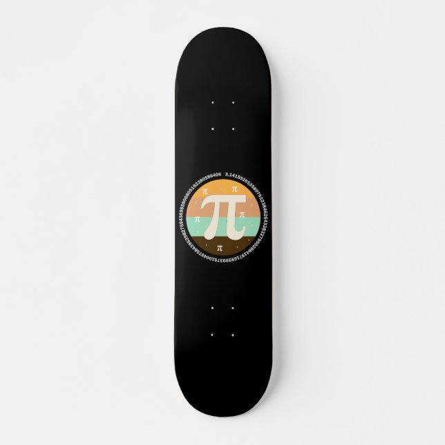 Skate 3.14 Design do Dia Nacional do Pi - Ideia de Prese (Frente)