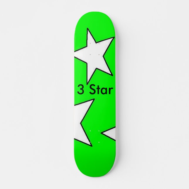 Skate 3 designs Skatboard verde da estrela (Frente)