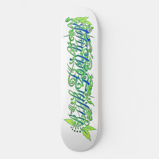Skate 5280 script in green and blue