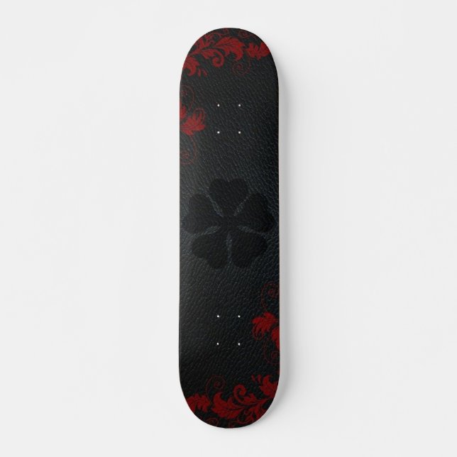 Skate 5leaf black clover (Frente)