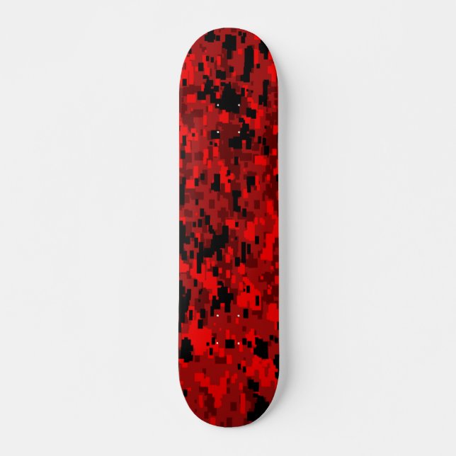 Skate 7 3/4 andar. Camo digital/vermelho (Frente)
