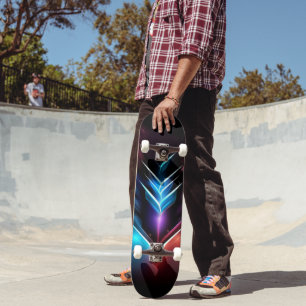 Skate 8 1/8" Neon Iluminado com Seta