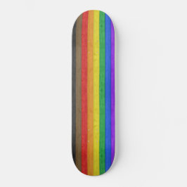 Skate A bandeira orgulho gay inclusiva de SlipperyJoe é