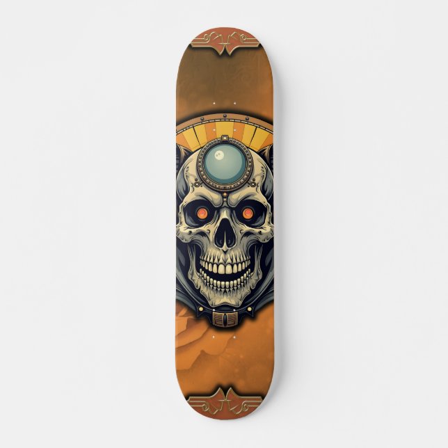 Skate A caveira alada. (Frente)