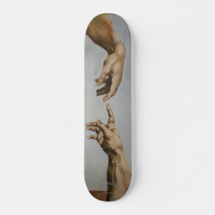Skate "A criação de Adam" por Leonardo da Vinci